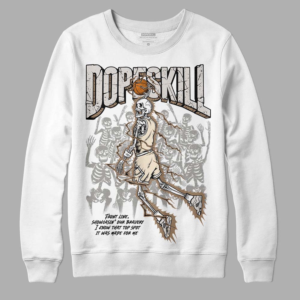 Jordan 5 SE “Sail” DopeSkill Sweatshirt Thunder Dunk Graphic Streetwear - White