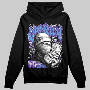 PURPLE Sneakers DopeSkill Hoodie Sweatshirt New Get Rich Graphic Streetwear - Black