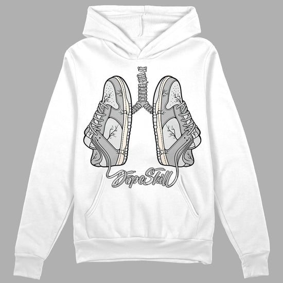 Dunk Low Cool Grey DopeSkill Hoodie Sweatshirt Breathe Graphic Streetwear - White 