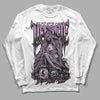 Jordan 2 “Mauve/Off-Noir” DopeSkill Long Sleeve T-Shirt Life or Die Graphic Streetwear - White 