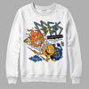 Dunk Blue Jay and University Gold DopeSkill Sweatshirt Break Through Graphic Streetwear - White 