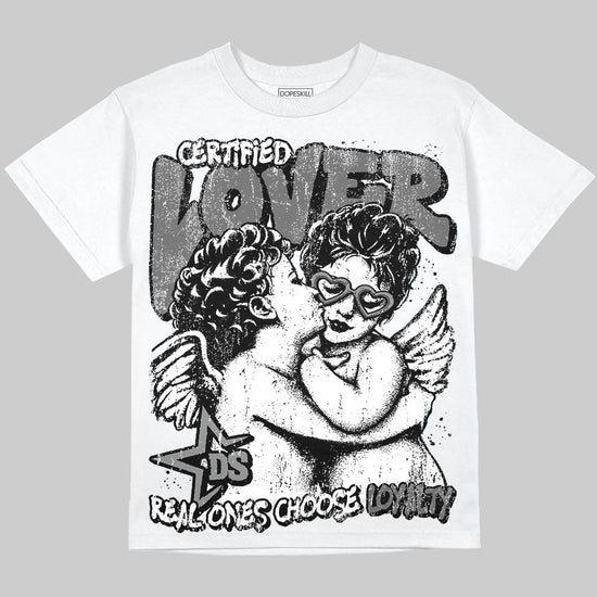 Jordan 4 “Black Cat” (2025) DopeSkill T-Shirt Real Ones Choose Loyalty Graphic Streetwear - White 