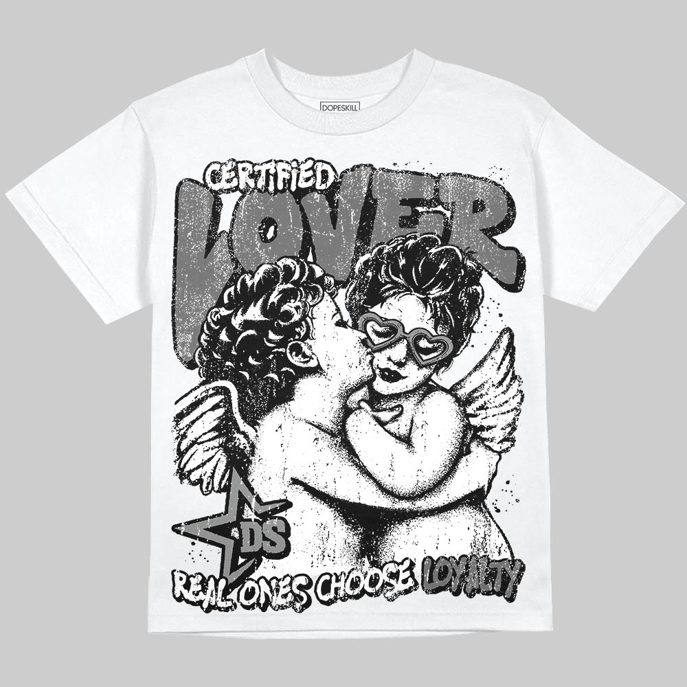 Jordan 4 “Black Cat” (2025) DopeSkill T-Shirt Real Ones Choose Loyalty Graphic Streetwear - White 
