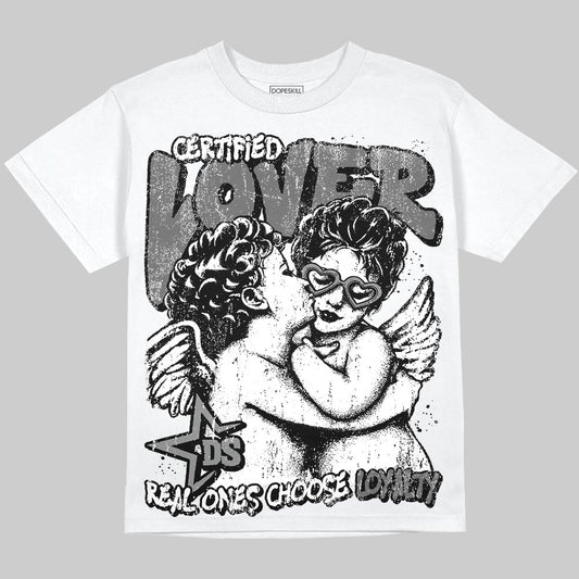 Jordan 4 “Black Cat” (2025) DopeSkill T-Shirt Real Ones Choose Loyalty Graphic Streetwear - White 