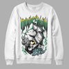 Jordan 5 “Lucky Green” DopeSkill Sweatshirt Money On My Mind Graphic Streetwear - White