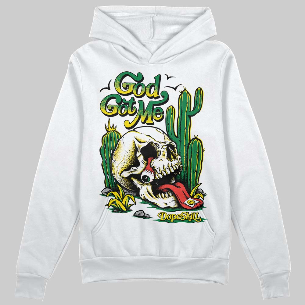 Dunk Low Reverse Brazil DopeSkill Hoodie Sweatshirt God Got Me Graphic Streetwear - White 