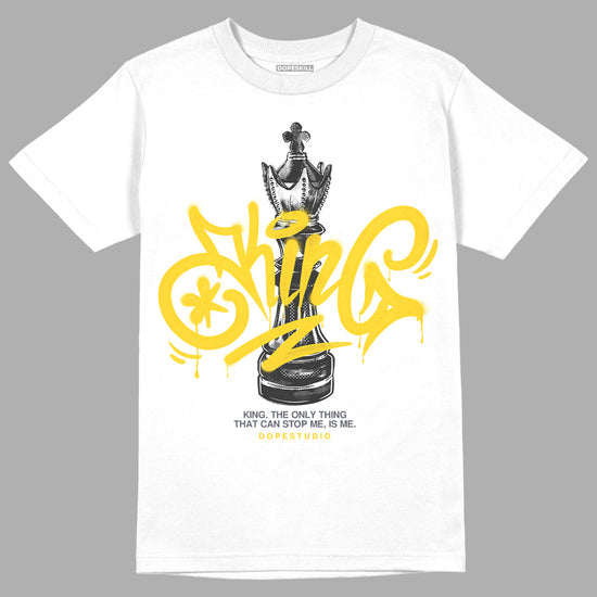 Jordan 4 Lightning  DopeSkill T-Shirt King Chess Graphic Streetwear - White 