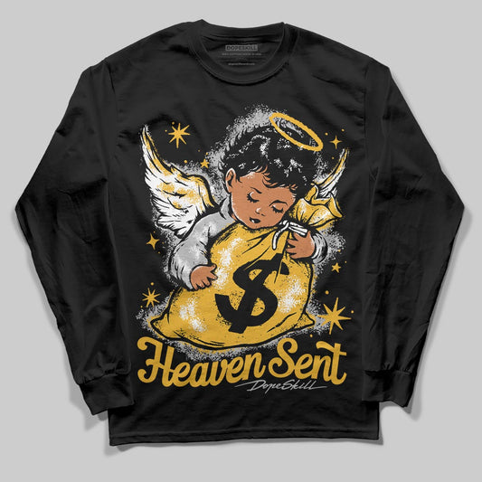 Jordan 5 'Tokyo' DopeSkill Long Sleeve T-Shirt Heaven Sent Graphic Streetwear - Black