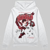 Jordan 4 “Sierra Red" DopeSkill Hoodie Sweatshirt Nevermind Graphic Streetwear - White
