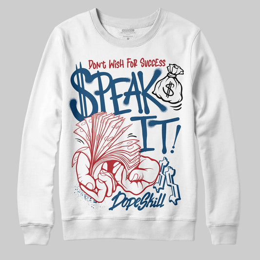 Jordan 12 Retro French Blue (2025) DopeSkill Sweatshirt Speak It Graphic Streetwear