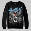 University Blue Sneakers DopeSkill Sweatshirt Heartless Graphic Streetwear - Black