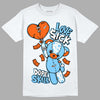 Dunk Low Futura University Blue DopeSkill T-Shirt Love Sick Graphic Streetwear - White