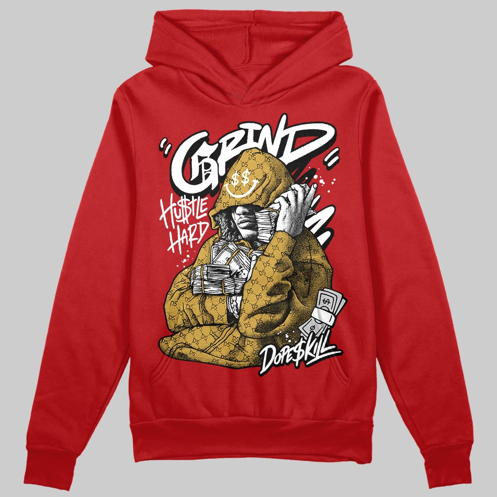 Red Sneakers DopeSkill Hoodie Grind Pray Graphic Streetwear - Red