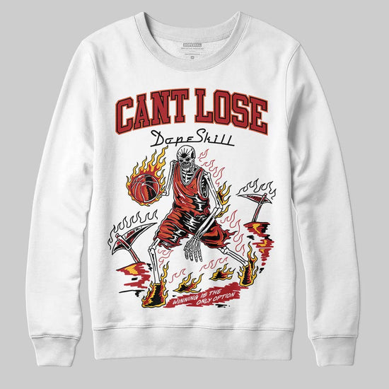 Nigel Sylvester x Air Jordan 4 ‘Brick by Brick’ DopeSkill Sweatshirt Cant Lose Graphic Streetwear - White