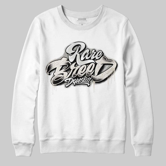 Jordan 3 Retro Pure Money DopeSkill Sweatshirt Rare Breed Type Graphic Streetwear - White 