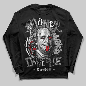 Jordan 3 OG “Black Cement” DopeSkill Long Sleeve T-Shirt Money Don't Lie Graphic Streetwear - Black