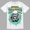 Jordan 1 SE New Emerald DopeSkill T-Shirt Trapped Halloween Graphic Streetwear - White 