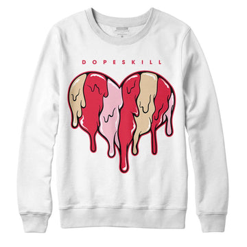 Dunk Low PRM Bacon DopeSkill Sweatshirt Slime Drip Heart Graphic Streetwear - White 