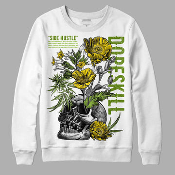Dunk Low 'Chlorophyll' DopeSkill Sweatshirt Side Hustle Graphic Streetwear - White