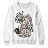 Jordan 5 SE “Sail” DopeSkill Sweatshirt Smile Through The Pain Graphic Streetwear - White