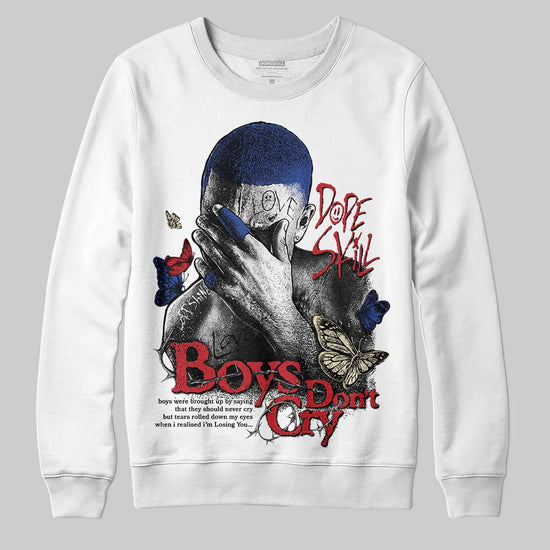 Jordan 4 “Rare Air” DopeSkill Sweatshirt Boys Don't Cry Graphic Streetwear - WHite