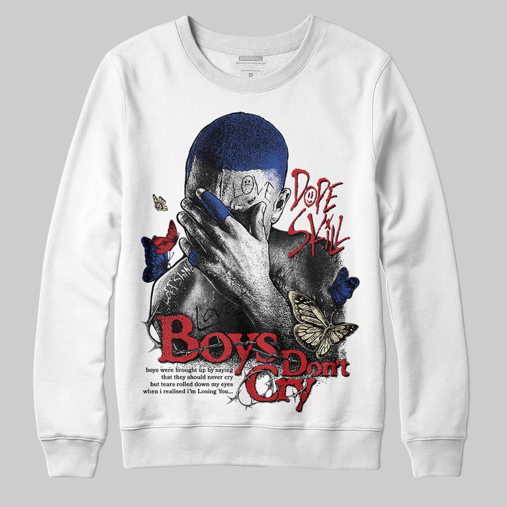 Jordan 4 “Rare Air” DopeSkill Sweatshirt Boys Don't Cry Graphic Streetwear - WHite
