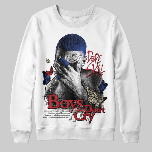 Jordan 4 “Rare Air” DopeSkill Sweatshirt Boys Don't Cry Graphic Streetwear - WHite