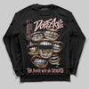Jordan 3 Retro Valentine's Day Treat Yourself (2025) DopeSkill Long Sleeve T-Shirt The Mouth With No Droughts Graphic Streetwear - black