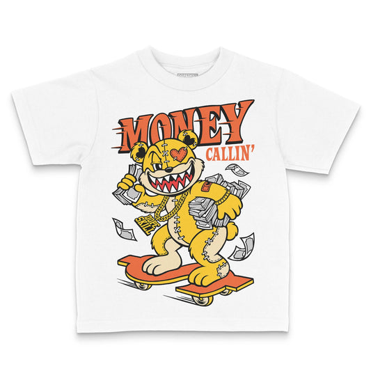 Yellow Sneakers DopeSkill Toddler Kids T-shirt Money Callin' Graphic Streetwear - White