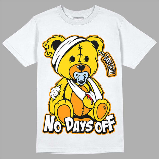 Jordan 6 “Yellow Ochre” DopeSkill T-Shirt Hurt Bear Graphic Streetwear - White