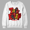 Red Sneakers DopeSkill Sweatshirt Talk Is Chip Graphic Streetwear - White