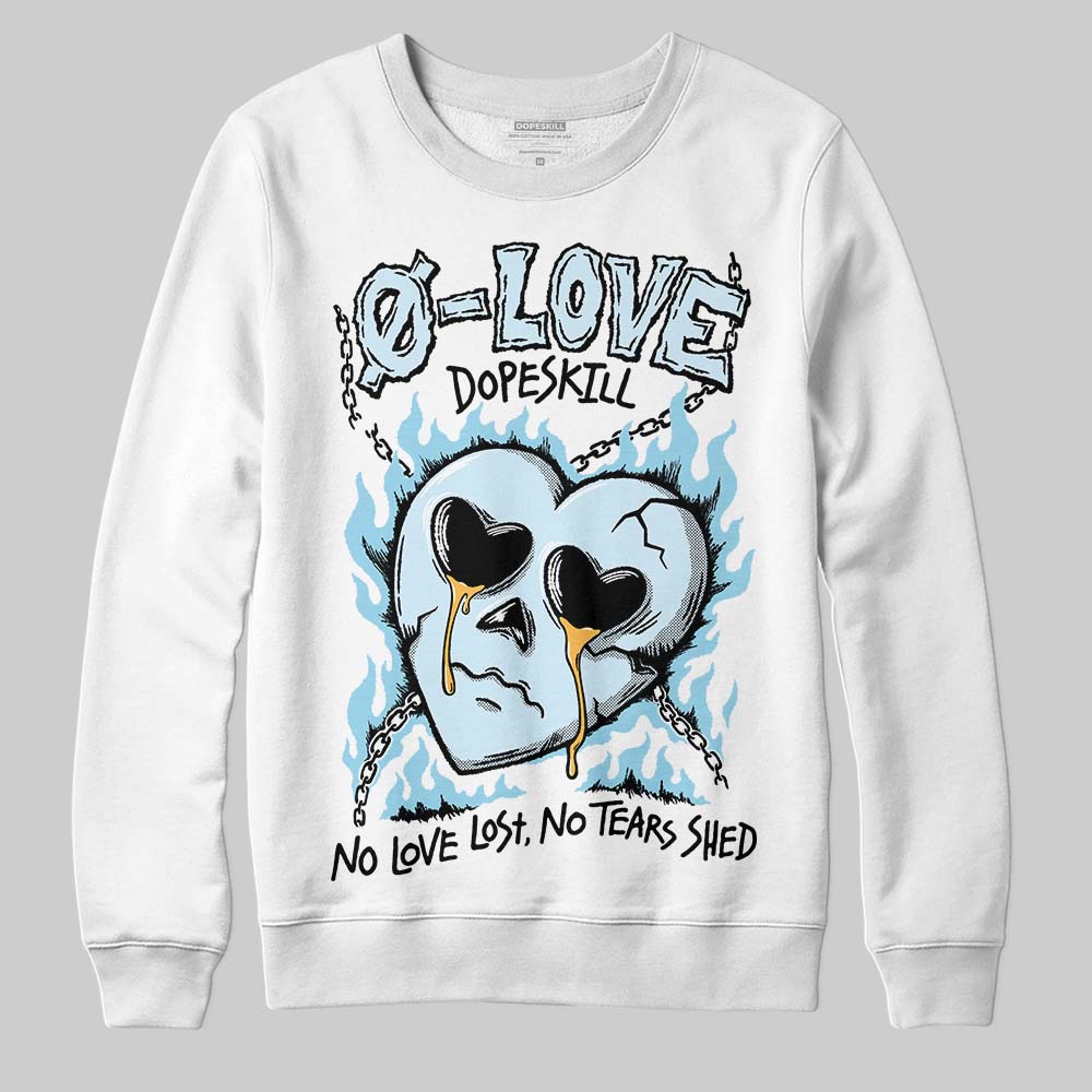 Vans Knu Stack Vintage Satin Dream Blue DopeSkill Sweatshirt Crying Heart Graphic Streetwear - WHite