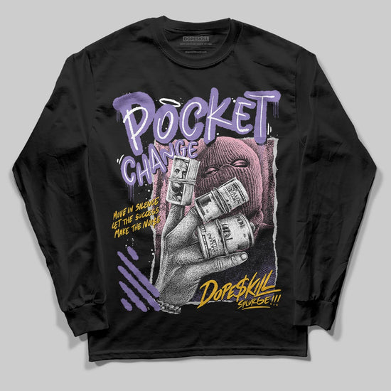 Jordan 11 "Mojave" DopeSkill Long Sleeve T-Shirt Pocket Change Graphic Streetwear - black
