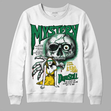 Jordan 5 “Lucky Green” DopeSkill Sweatshirt Mystery Ghostly Grasp Graphic Streetwear - White