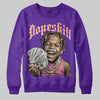 PURPLE Sneakers DopeSkill Sweatshirt Money Loves Me Graphic Streetwear - Purple