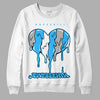 Jordan 2 Low "University Blue" DopeSkill Sweatshirt Juneteenth Heart Graphic Streetwear - White