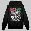 Jordan 11 Retro 285 Atlanta DopeSkill Hoodie Sweatshirt Distorted Realms Graphic Streetwear - Black