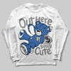 Jordan 3 "True Blue" DopeSkill Long Sleeve T-Shirt Out Here Being Cute Graphic Streetwear - White