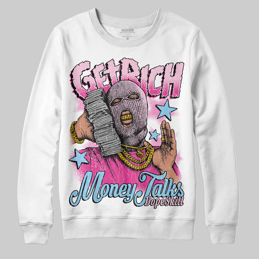 Jordan 6 “Doernbecher” DopeSkill Sweatshirt Get Rich Graphic Streetwear - White