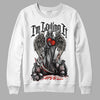 Jordan 3 “Off Noir” DopeSkill Sweatshirt New I'm Loving It Graphic Streetwear - White