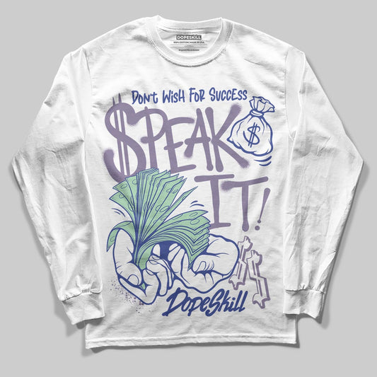 Jordan 1 Retro Low OG Zion Williamson Voodoo Alternate DopeSkill Long Sleeve T-Shirt Speak It Graphic Streetwear - White