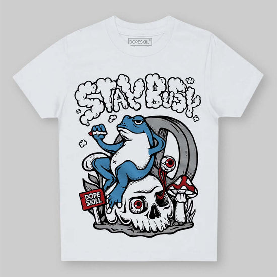Jordan 10 OG “Steel” DopeSkill Toddler Kids T-shirt Stay Busy Graphic Streetwear - White