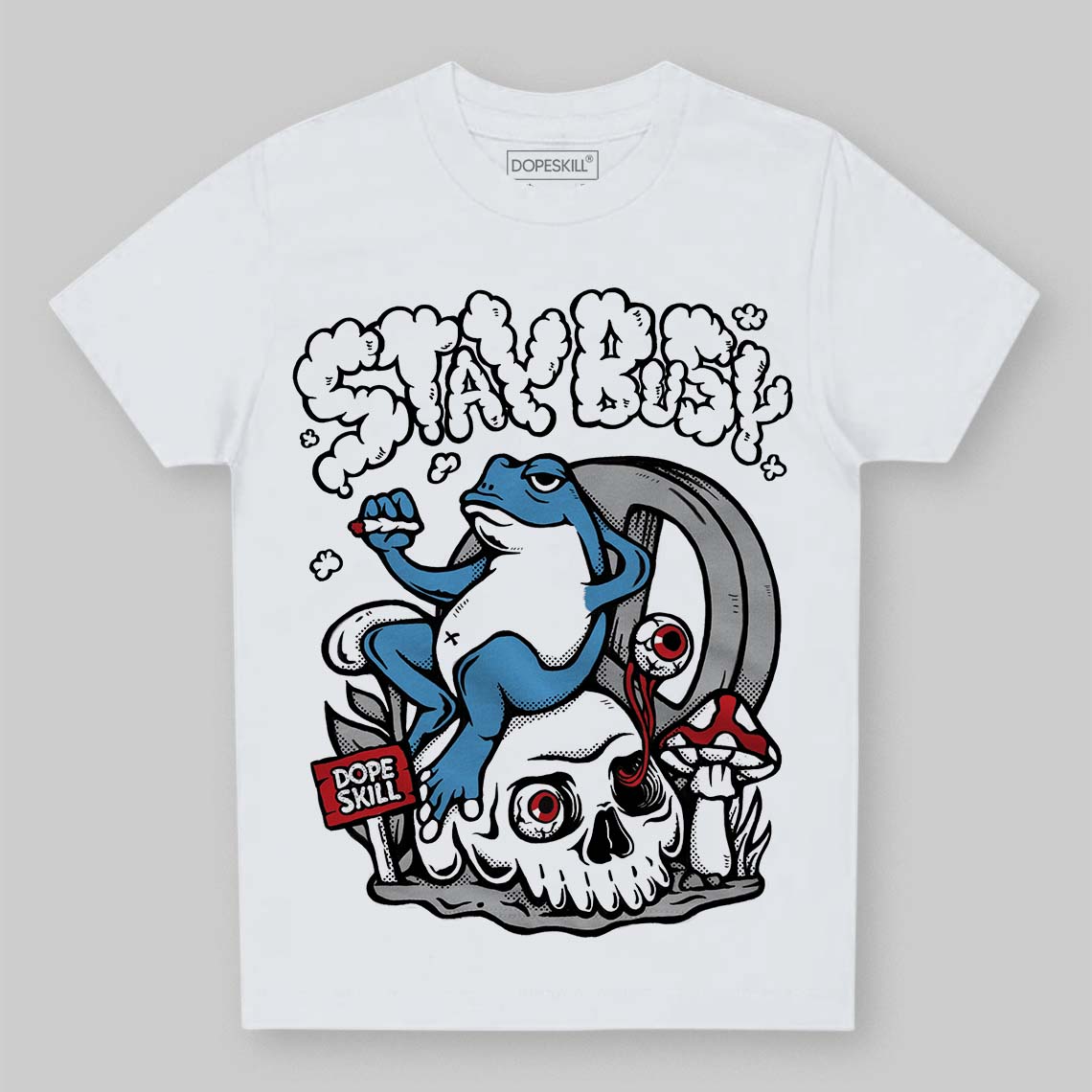 Jordan 10 OG “Steel” DopeSkill Toddler Kids T-shirt Stay Busy Graphic Streetwear - White