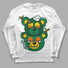 Green Sneakers DopeSkill Long Sleeve T-Shirt New Double Bear Graphic Streetwear - White 