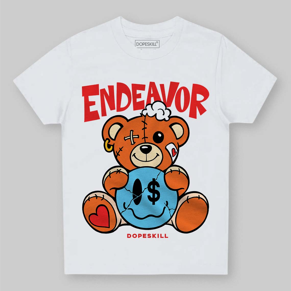 Orange, Black and White Sneakers DopeSkill Toddler Kids T-shirt Endeavor Graphic Streetwear - WHite