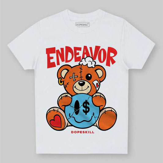 Orange, Black and White Sneakers DopeSkill Toddler Kids T-shirt Endeavor Graphic Streetwear - WHite