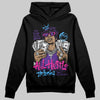 PURPLE Sneakers DopeSkill Hoodie All Hustle No Luck Graphic Streetwear - black