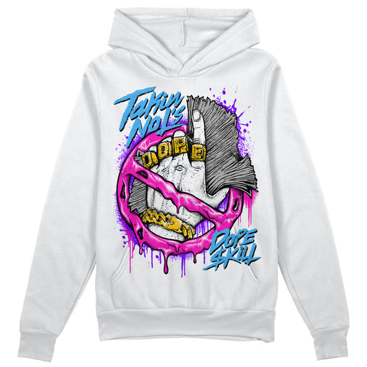 Dunk Low GS “Active Fuchsia” DopeSkill Hoodie Sweatshirt Takin No L's Graphic Streetwear - White