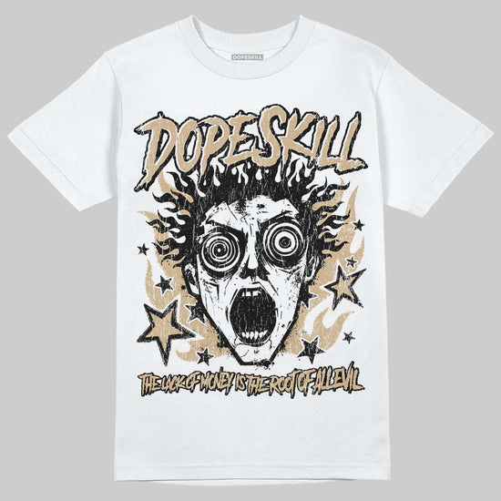 TAN Sneakers DopeSkill T-Shirt Root of Evil Graphic Streetwear - White