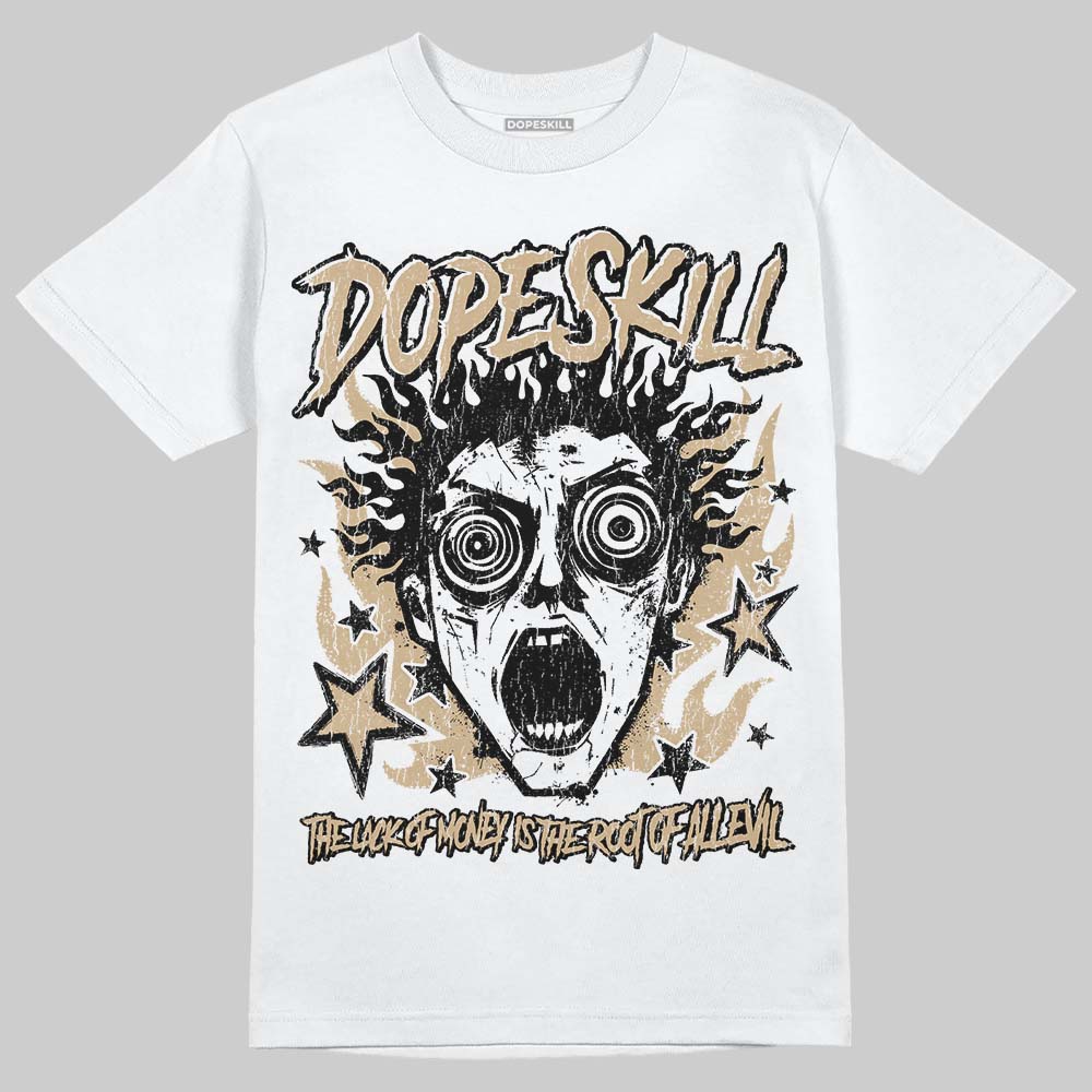 TAN Sneakers DopeSkill T-Shirt Root of Evil Graphic Streetwear - White